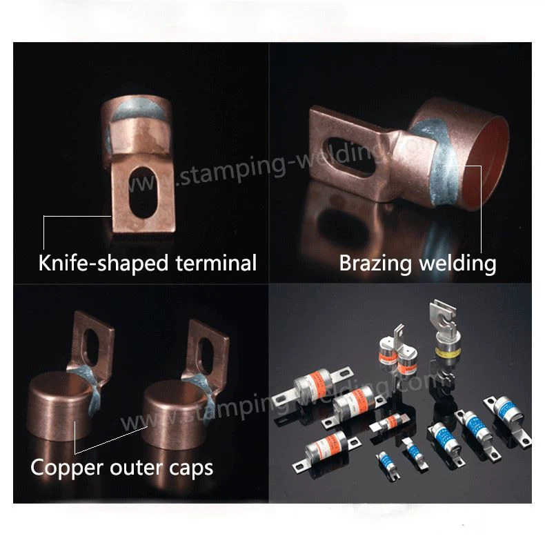 Copper end cap for Electronic Vehicle fuse