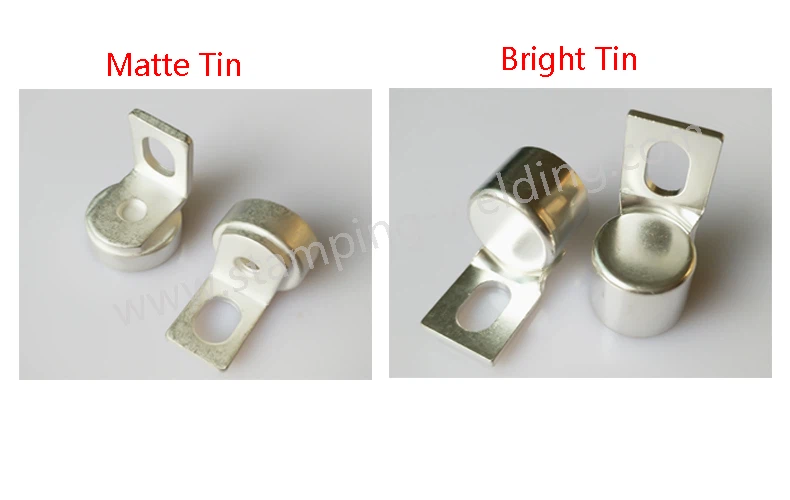 Matte tin bright tin copper caps Matte tin bright tin copper caps