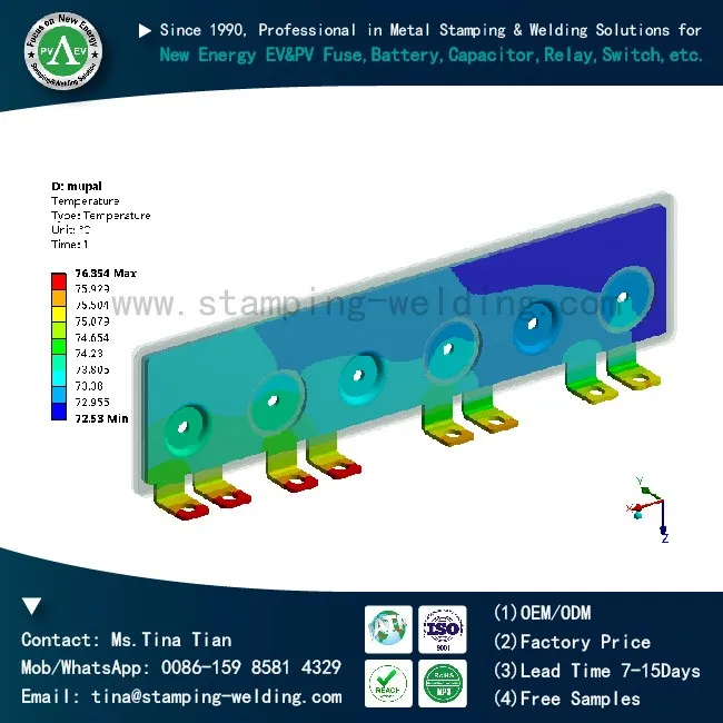 High Quality Low Inductive Laminated Busbar For DC Link