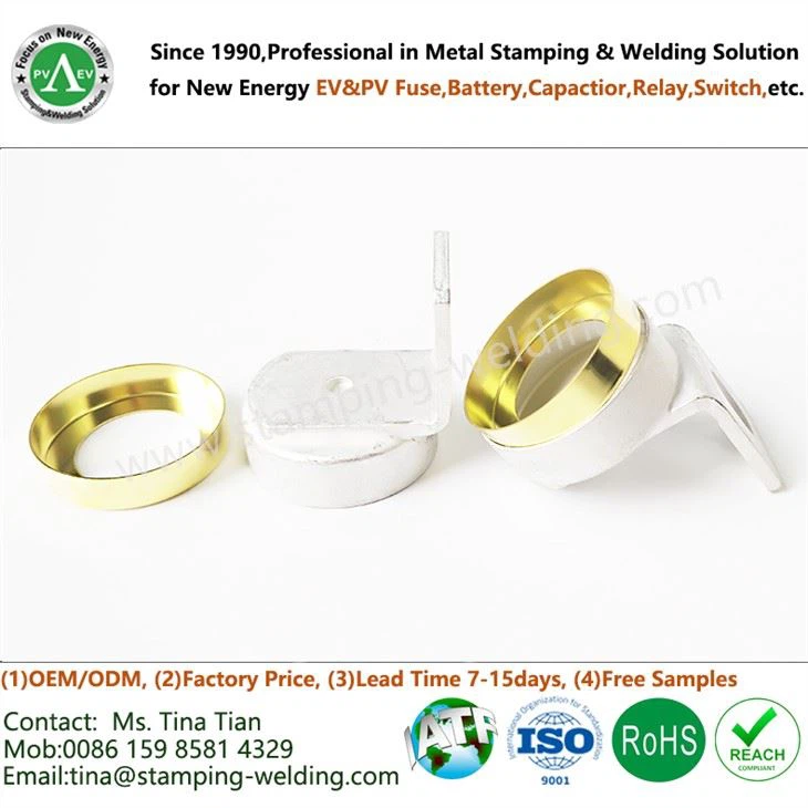 Copper End Cap and Terminal Welded Components for Charging pile overload protection fuse
