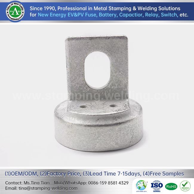 Cylindrical fuse contact cap For Ev