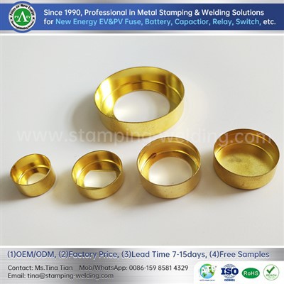 Brass Fitting End Cap For EV Fuse