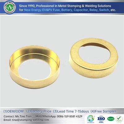 Brass Tube End Cap For EV Fuse