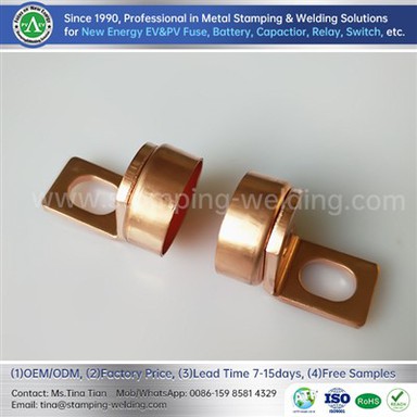 Copper Electrical Fuse Contacts For Pv Fuse