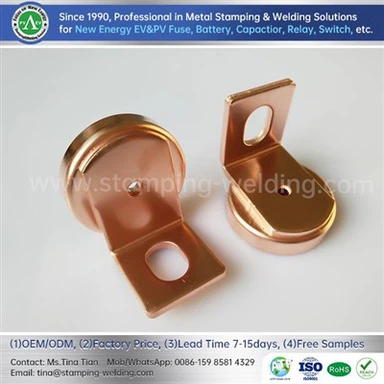 Copper End Caps Round For Electrical Fuse