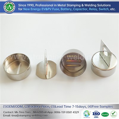 End Caps And Contact Blade Welding Assemblies