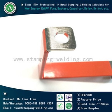 Nickel Plated Epoxy Powder Coating Busbars For EV Car