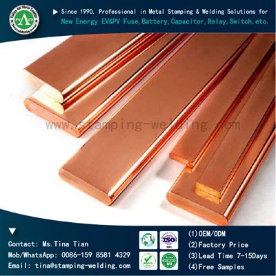 Pure Copper Flat Busbar