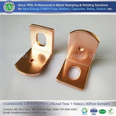 The Copper Contact Blade Of The Fuse Cap