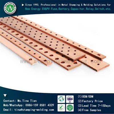Threaded Copper Busbar For Telecommunication