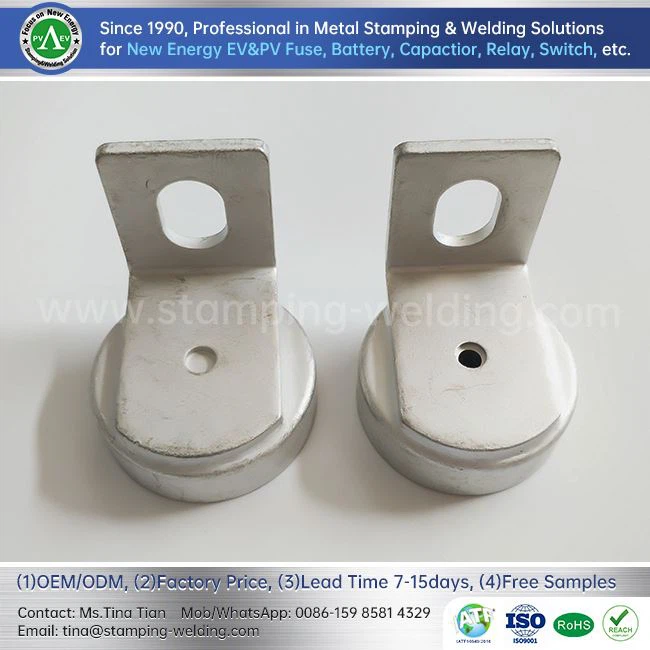 Matte Tin-plated Copper Cap For EV Fuse