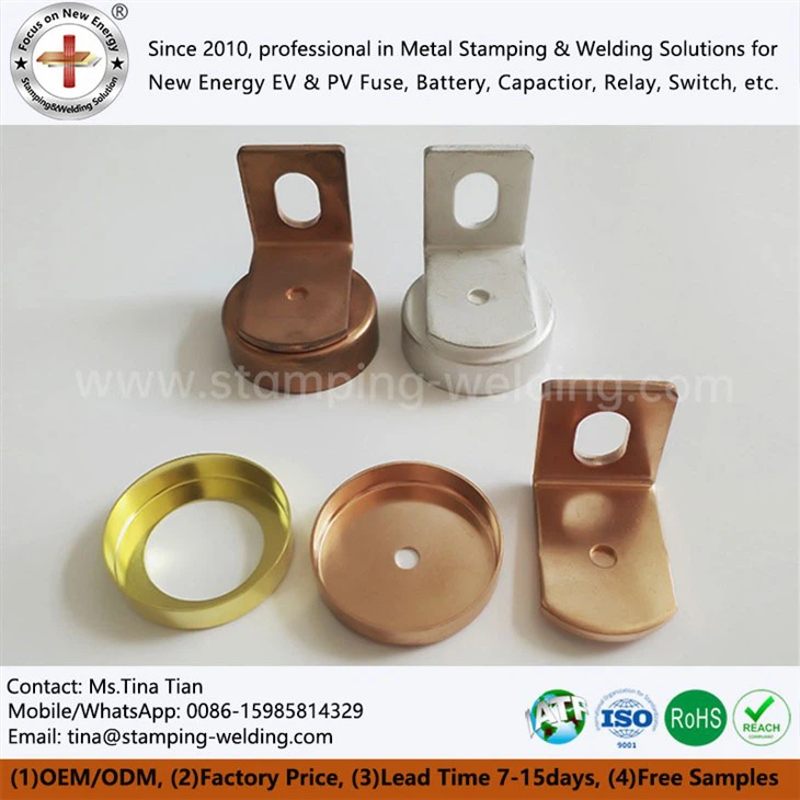 High Temperature Soldering Copper End Cap for Fuse link