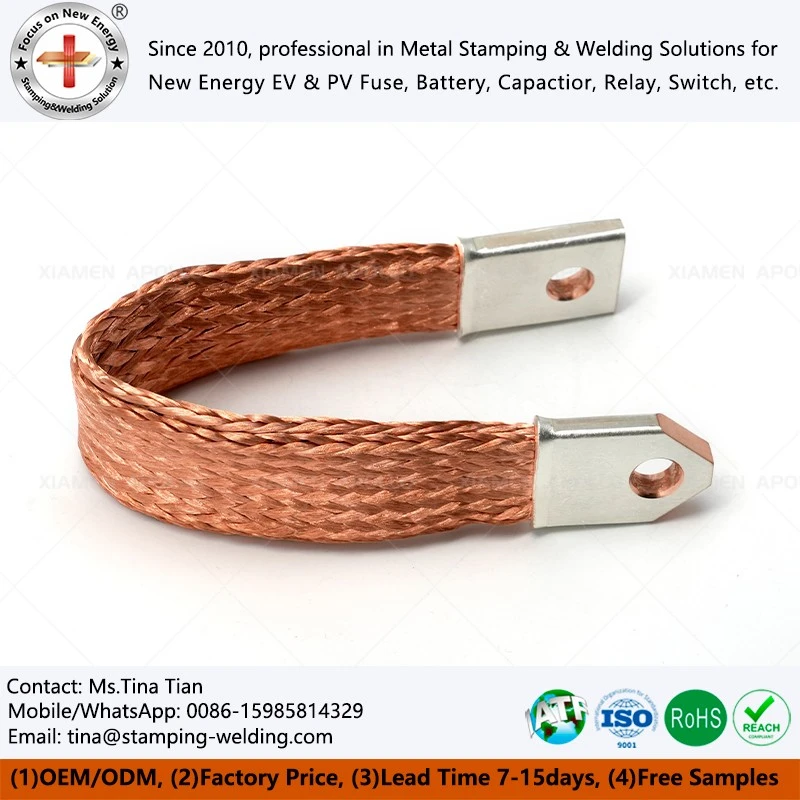 Flat Copper Braided Flexible Connectors