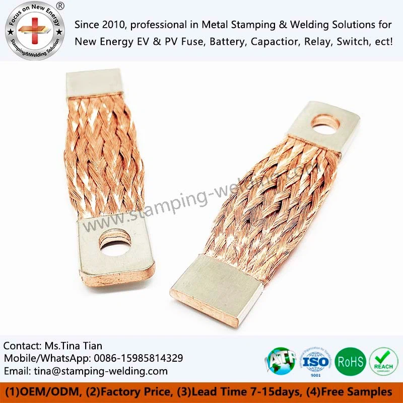 Braided wire flexible copper
