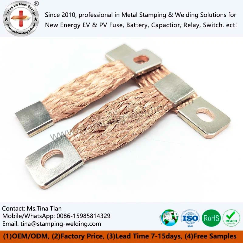 Copper braided flexible connectors