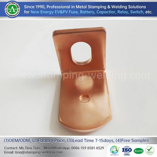 Copper Cap Contact For Electric Vehicle Fuses