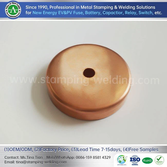 Copper Solder End Cap For PV Fuse