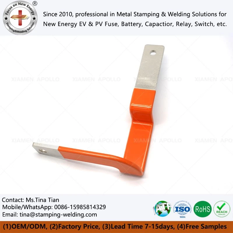 Custom Solid Power Bus Bar With Insulated Dipping Tube