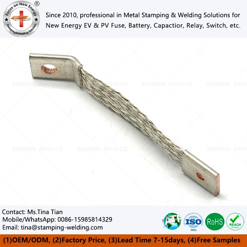 Flexible Tinned Copper Braided Connector