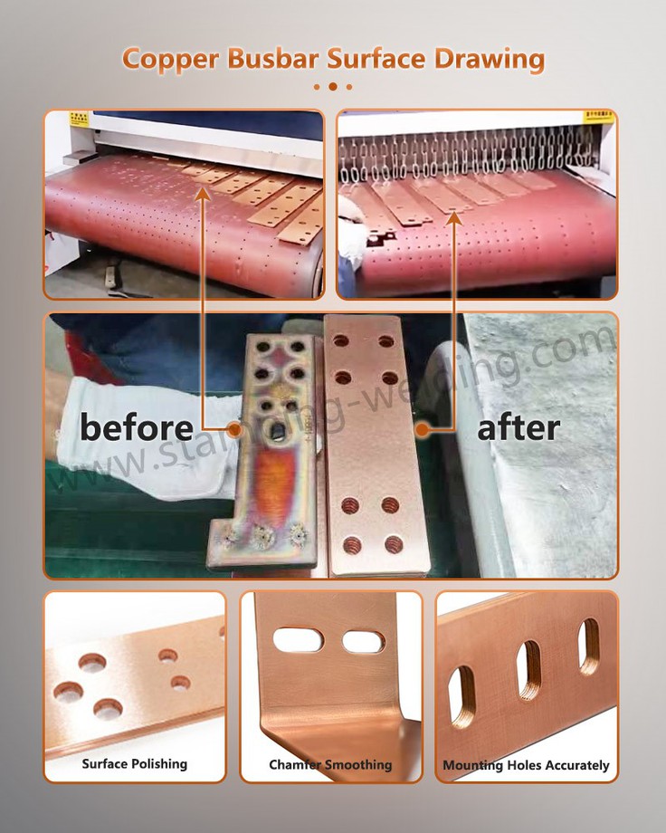 Copper Busbar Surface Drawing Copper Busbar Surface Drawing