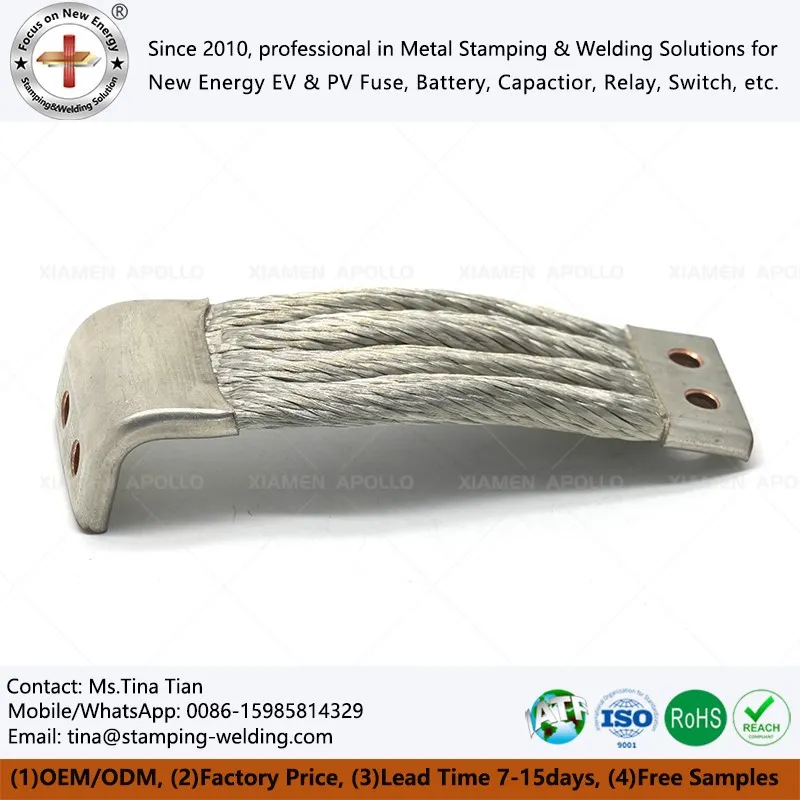 Braided Tin Coated Copper Flexible Wire Connectors Braided Tin Coated Copper Flexible Wire Connectors