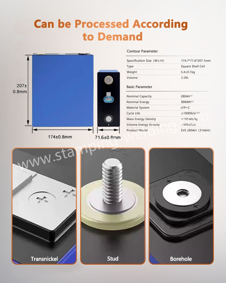 Details show of LiFePO4 battery cell Details show of LiFePO4 battery cell