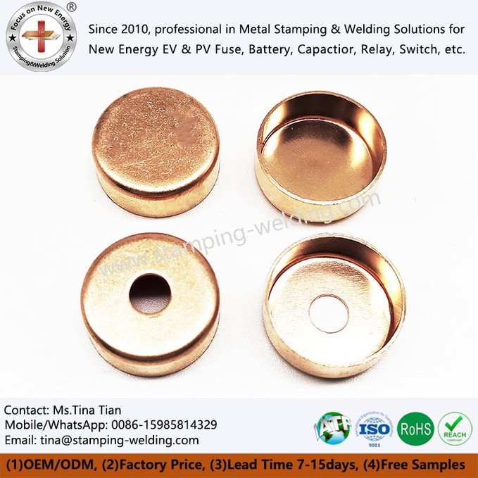 Copper end cap fitting Copper end cap fitting