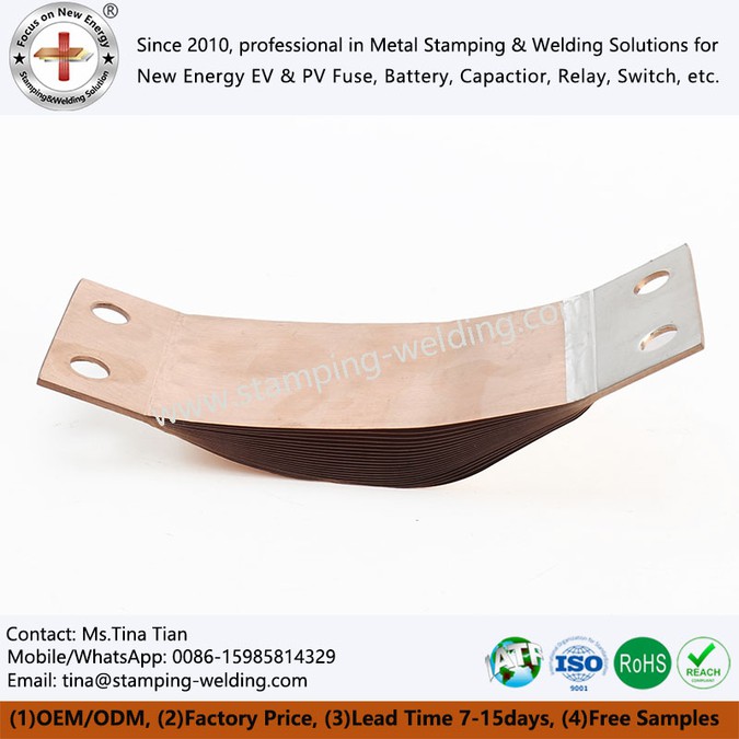Multilayer Copper Foils Flexible BusBars Multilayer Copper Foils Flexible BusBars