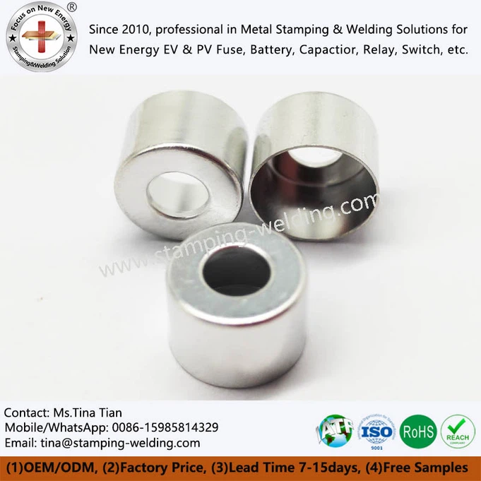 Bright Tin-plated fuse copper cap Bright Tin-plated fuse copper cap