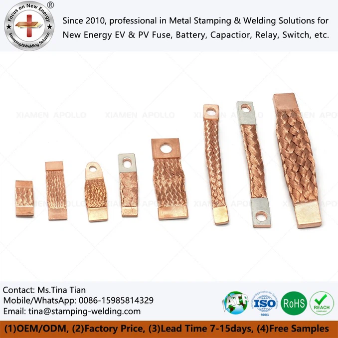 Flexible Copper Braided Busbar Connector Flexible Copper Braided Busbar Connector