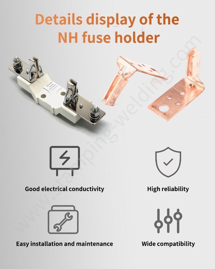 Details display of the NH fuse base Details display of the NH fuse base