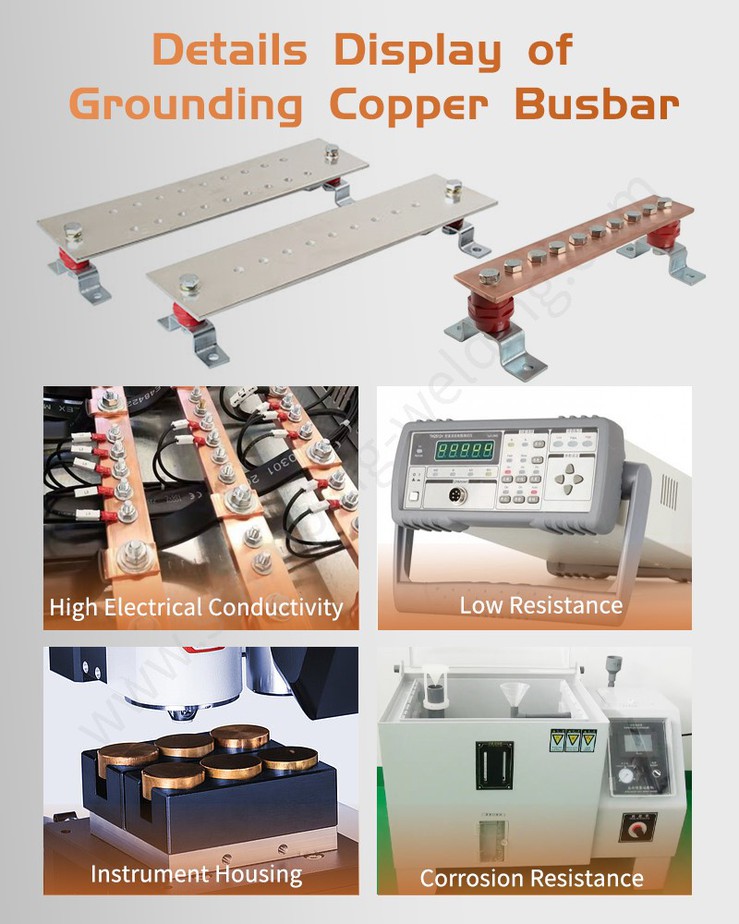 Details display of Grounding copper busbar Details display of Grounding copper busbar