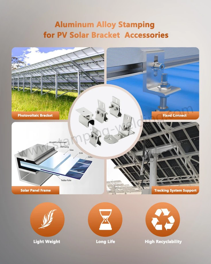 Aluminum Mounting Brackets for PV Solar Bracket Accessories Aluminum Mounting Brackets for PV Solar Bracket Accessories