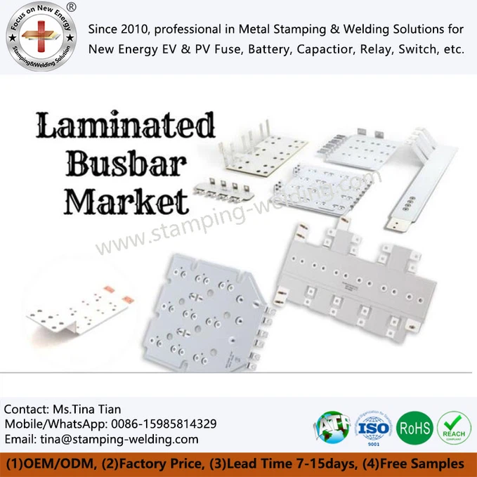 Partially laminated bus bar Partially laminated bus bar
