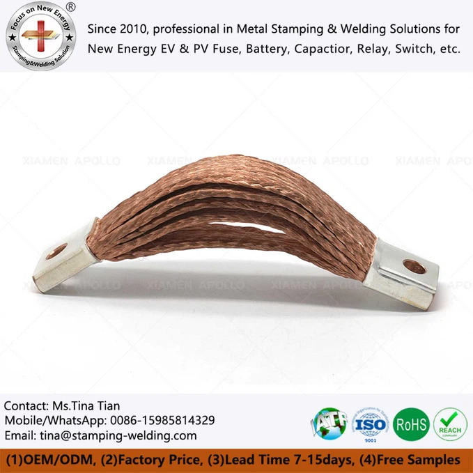 Braided Wire Copper Bus Bar Braided Wire Copper Bus Bar