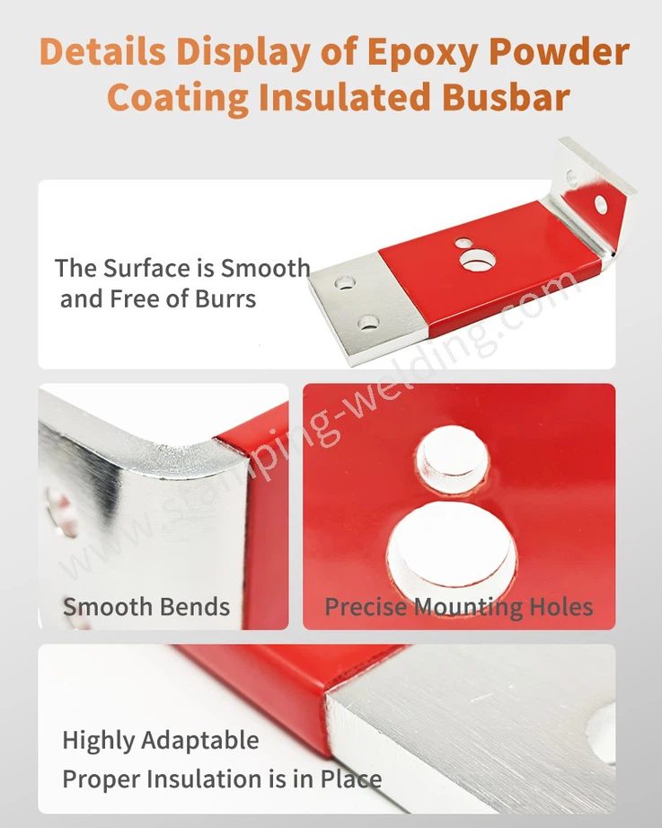 Details display of Powder Coated Busbar Details display of Powder Coated Busbar