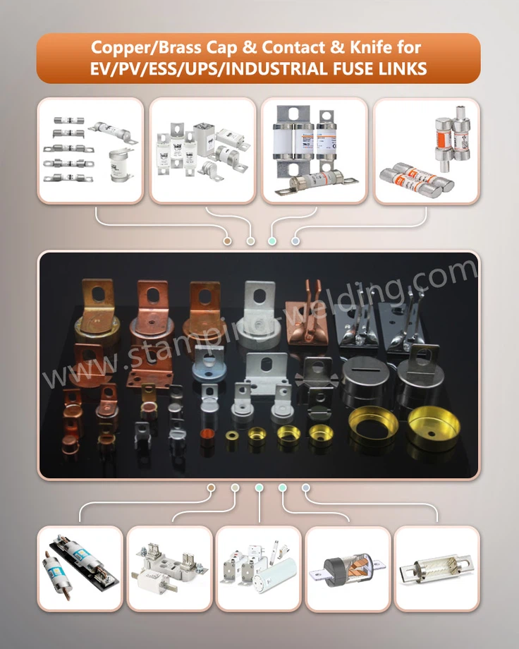 Copper End Caps for EV Fuse for EVPVESSUPSINDUSTRIAL FUSE LINKS Copper End Caps for EV Fuse for EVPVESSUPSINDUSTRIAL FUSE LINKS