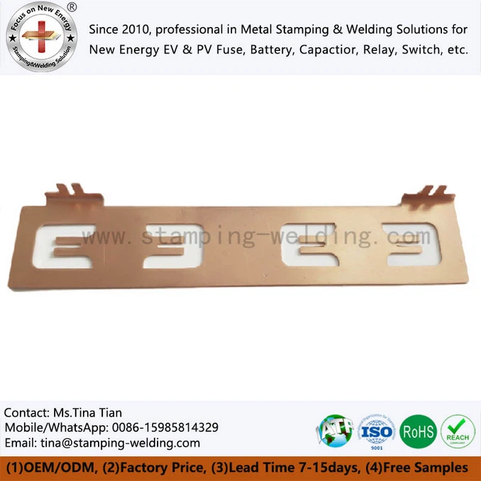 Copper Busbar for DC Link Film Capacitor of Hydrogen Fueled Car Copper Busbar for DC Link Film Capacitor of Hydrogen Fueled Car