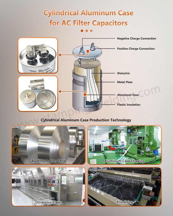 Aluminium Can for Metalized Film DC Filter Capacitors for AC Filter Capacitors Aluminium Can for Metalized Film DC Filter Capacitors for AC Filter Capacitors