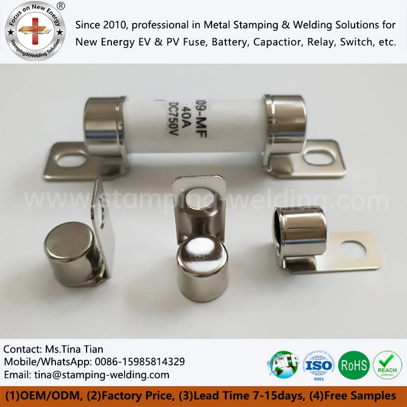 Copper Cap and Fuse Terminal Contact Copper Cap and Fuse Terminal Contact
