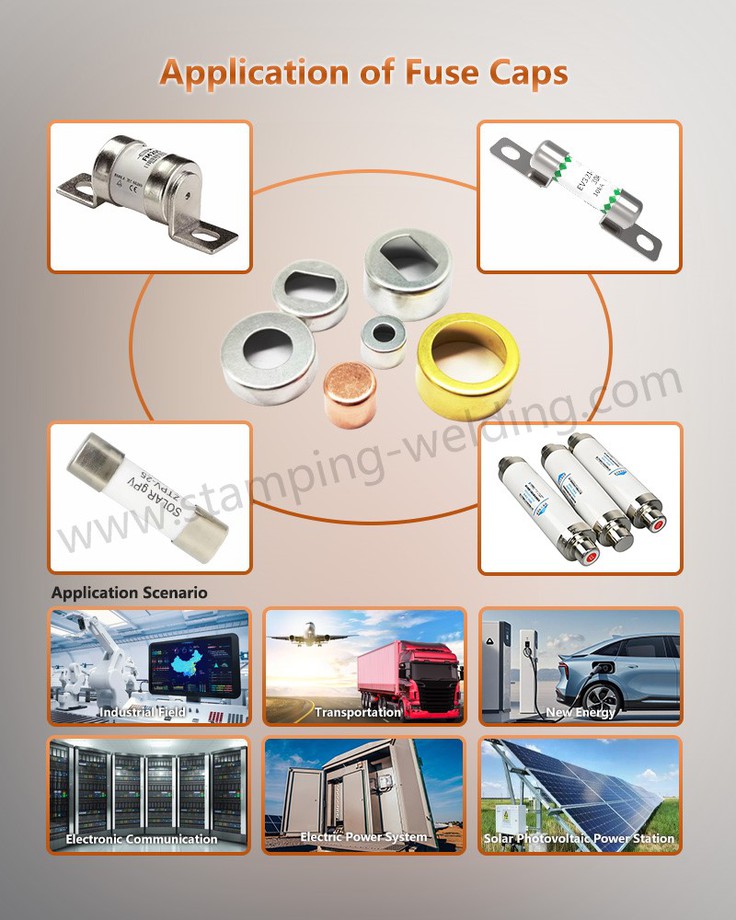 Application of Bright Tin-plated Copper End Caps Application of Bright Tin-plated Copper End Caps
