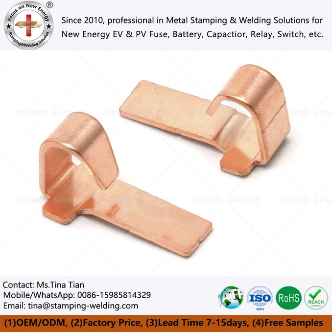 Electrical Contact Metal Copper Stamping Parts Electrical Contact Metal Copper Stamping Parts