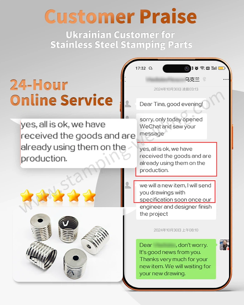 Ukrainian Customer for Stainless Steel Stamping Parts Ukrainian Customer for Stainless Steel Stamping Parts