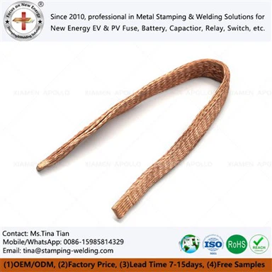 Flexible Copper Braid Bond For High Current Applications