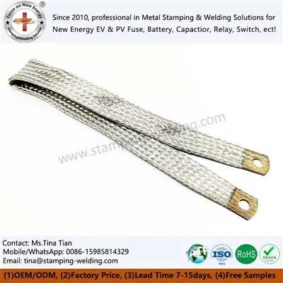 Tinned Silver Plated Braided Copper Flexible Links