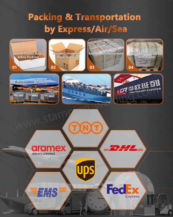 Packing Transportation by Express AirSea of Customized Metal Stamping Copper Packing Transportation by Express AirSea of Customized Metal Stamping Copper