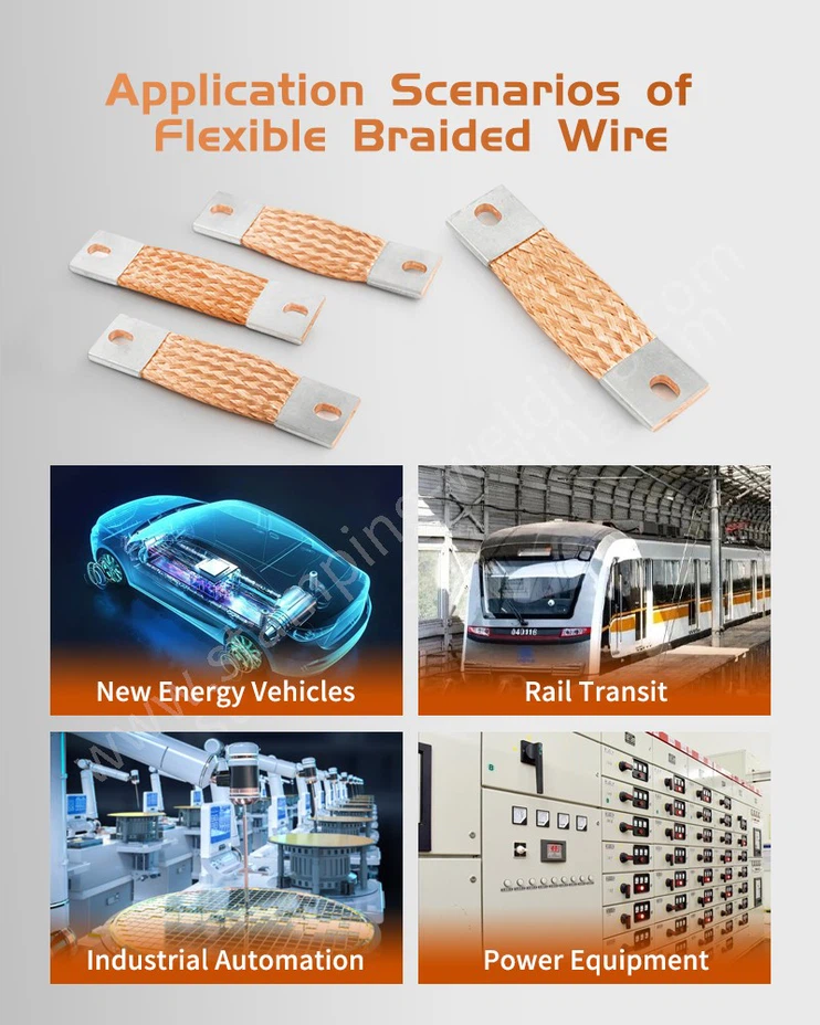 Application scenarios of Copper braided flexible wire connector Application scenarios of Copper braided flexible wire connector