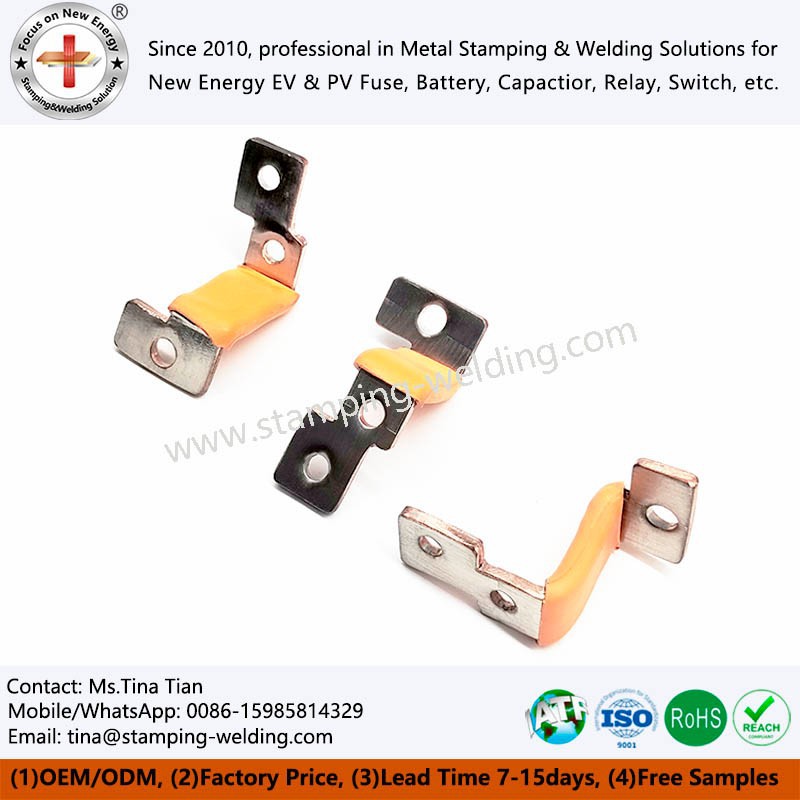 Insulated custom copper bus bar with PVC dipping