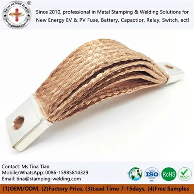 Braided Flexible Copper Busbar Connectors