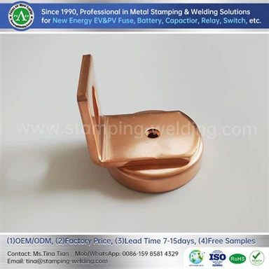 Copper Outer End Cap For EV Fuse